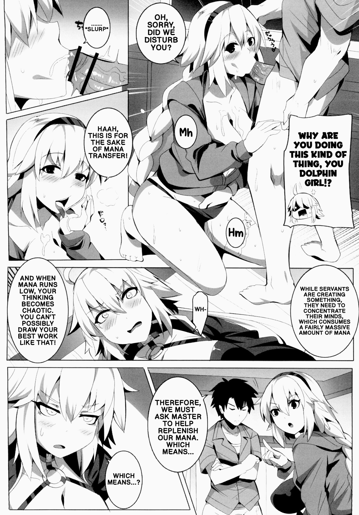 Hentai Manga Comic-Mana Transfer for the Sake of the Manuscript Deadline-Read-3